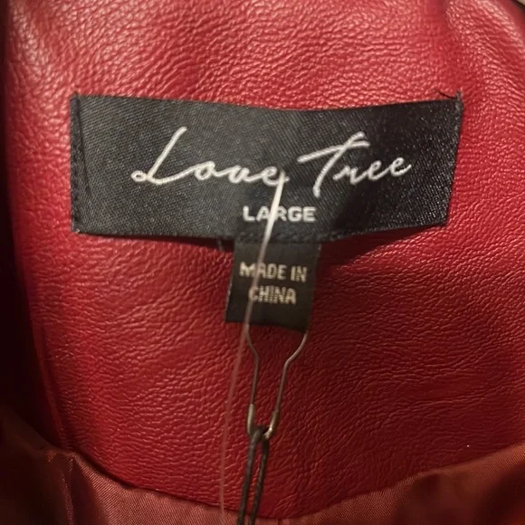 NWT Love Tree Faux Lether Jacket - Picture 3 of 7